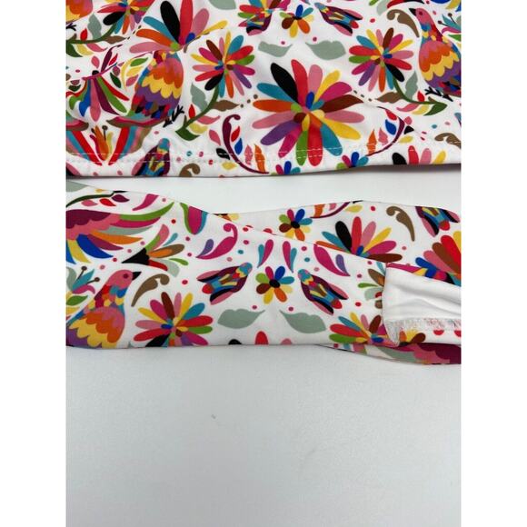 NWT‎ Verdelimon Swim Top Medium 286116 Izamal Printed Birds Wrap Strap $177 - Picture 7 of 16